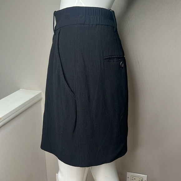 Isabel Marant Sz 42 Elastic Waist Mini Skirt Front and Back Pockets Belt Loops - Picture 5 of 8